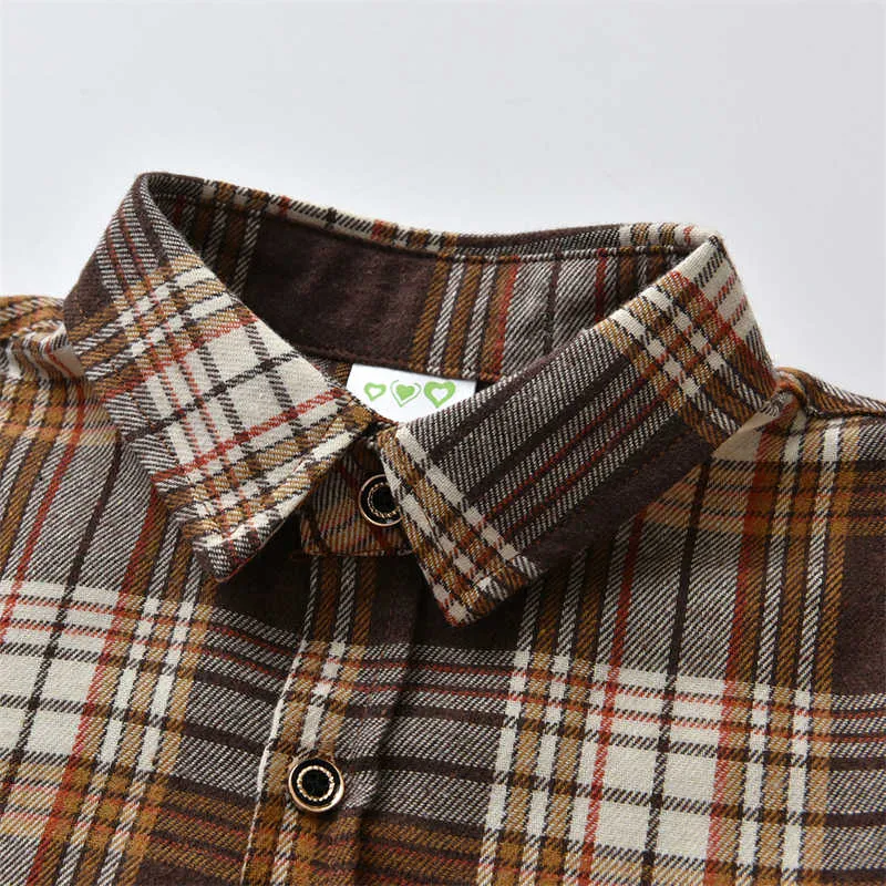 2 Pieces Set Baby Kid Boys Birthday Party Checked Bow Shirts And Solid Color Jumpsuits Wholesale 211109476