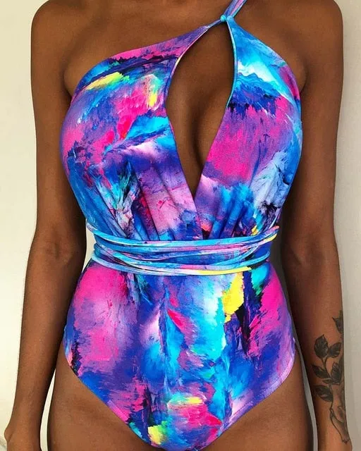 2019 Swimwear Women One Piece Brazilian Backless Monokini