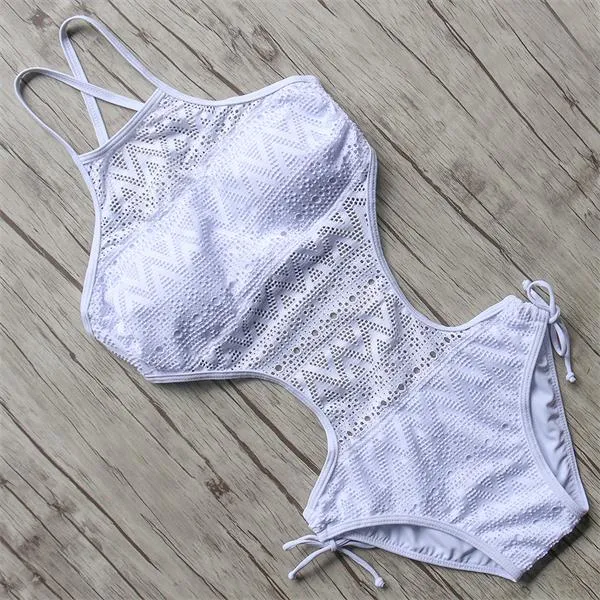 2019 Swimwear Women One Piece Hollow Monokini