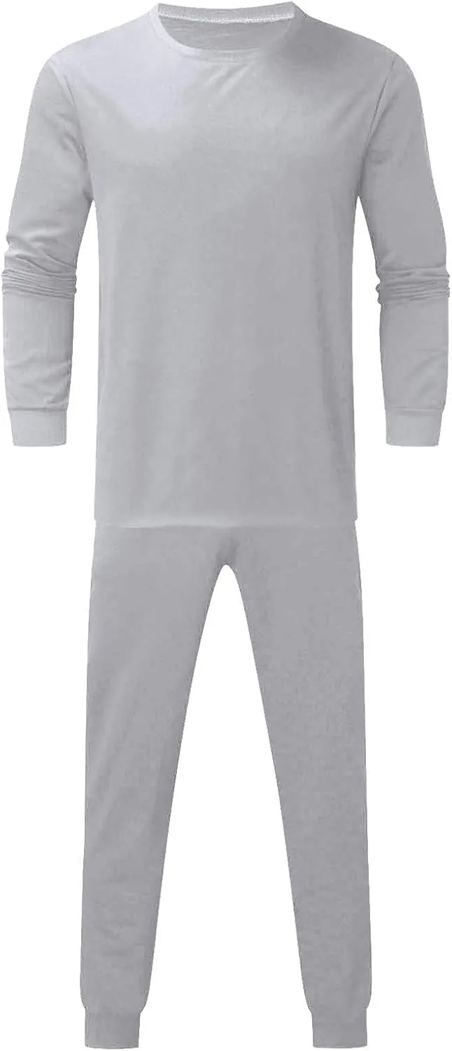 2023 Men's Tracksuit 2 Piece Long Sleeve Pullover Sweatpants Jogging Sets Stylish Plain Track Suit Athletic Casual Sweatsuit