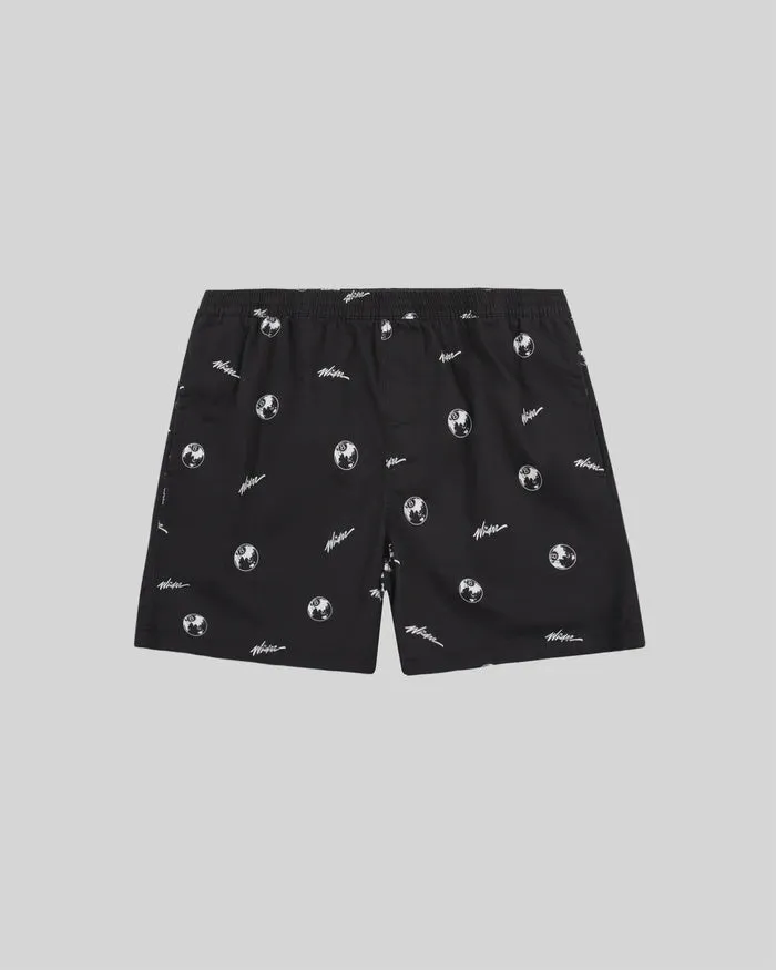 8 Ball Beach Short - Black