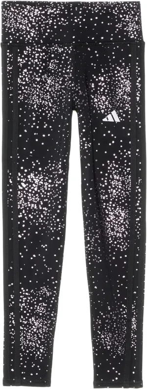 adidas Girls' Glam AOP 3 Stripe Cozy Legging (Big Kid)