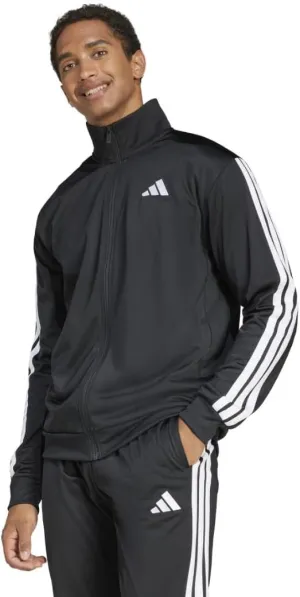 adidas Men's Tall Size 3-Stripes Tricot Track Top, Black