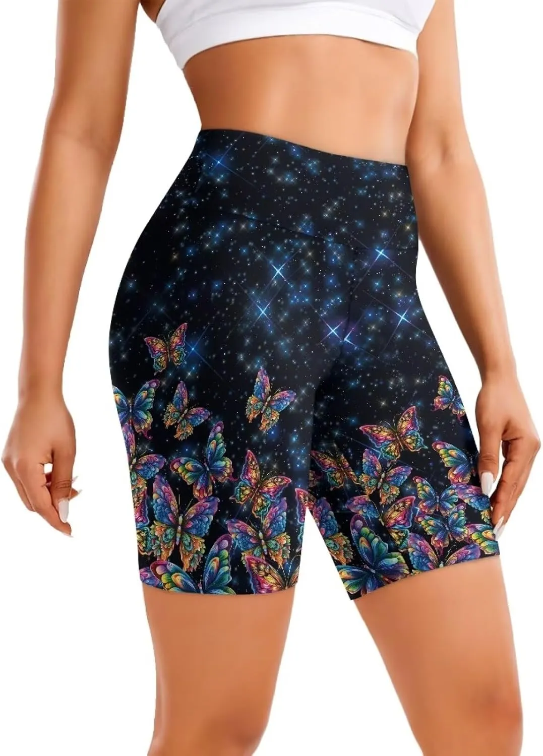 AFPANQZ Yoga Shorts Women's Yoga Slimming Seamless Legging Spring Summer Athletic Yoga Pants Seamless Stretch Pants