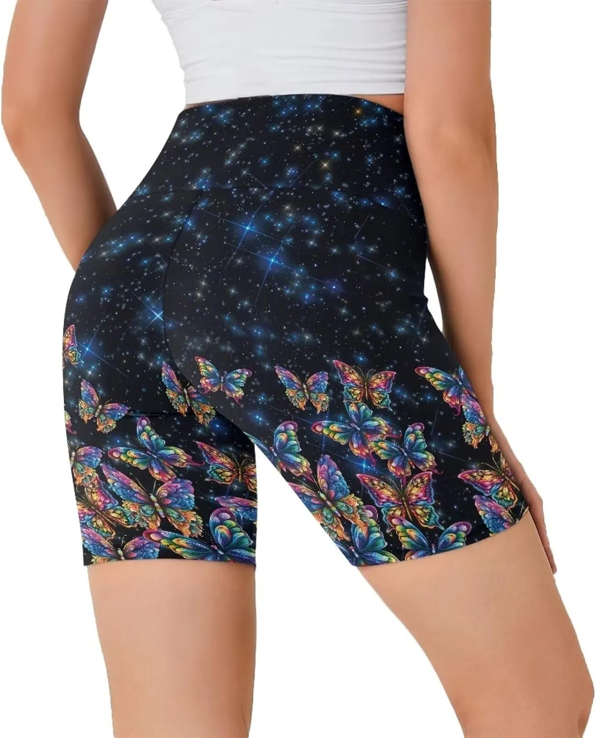 AFPANQZ Yoga Shorts Women's Yoga Slimming Seamless Legging Spring Summer Athletic Yoga Pants Seamless Stretch Pants