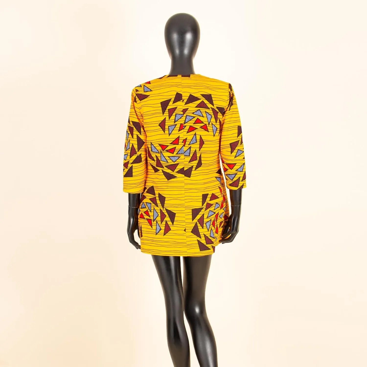 African Women's Coats Ankara Print Long Sleeve Jacket Top Dashiki Casual Trench Coat Outwear