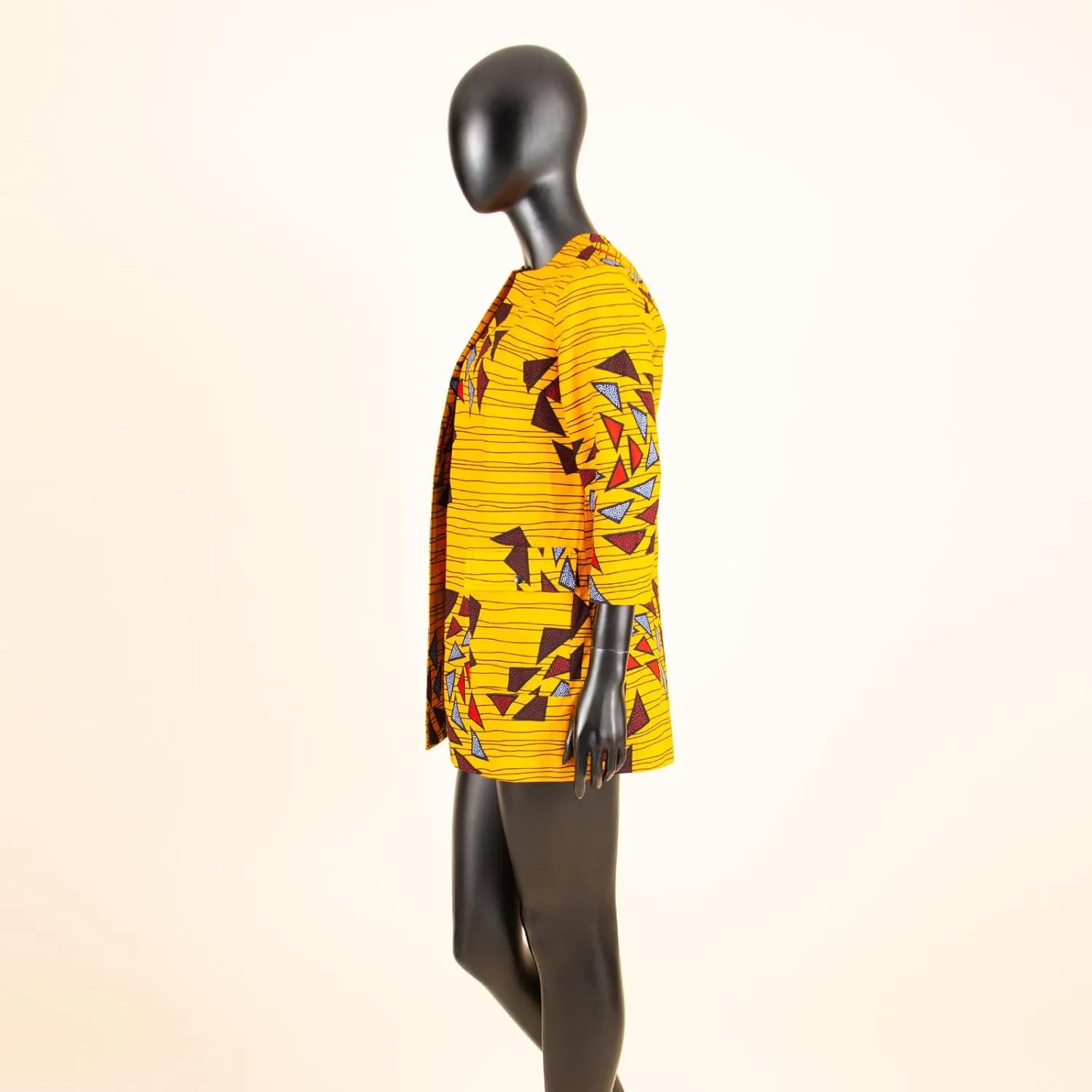 African Women's Coats Ankara Print Long Sleeve Jacket Top Dashiki Casual Trench Coat Outwear