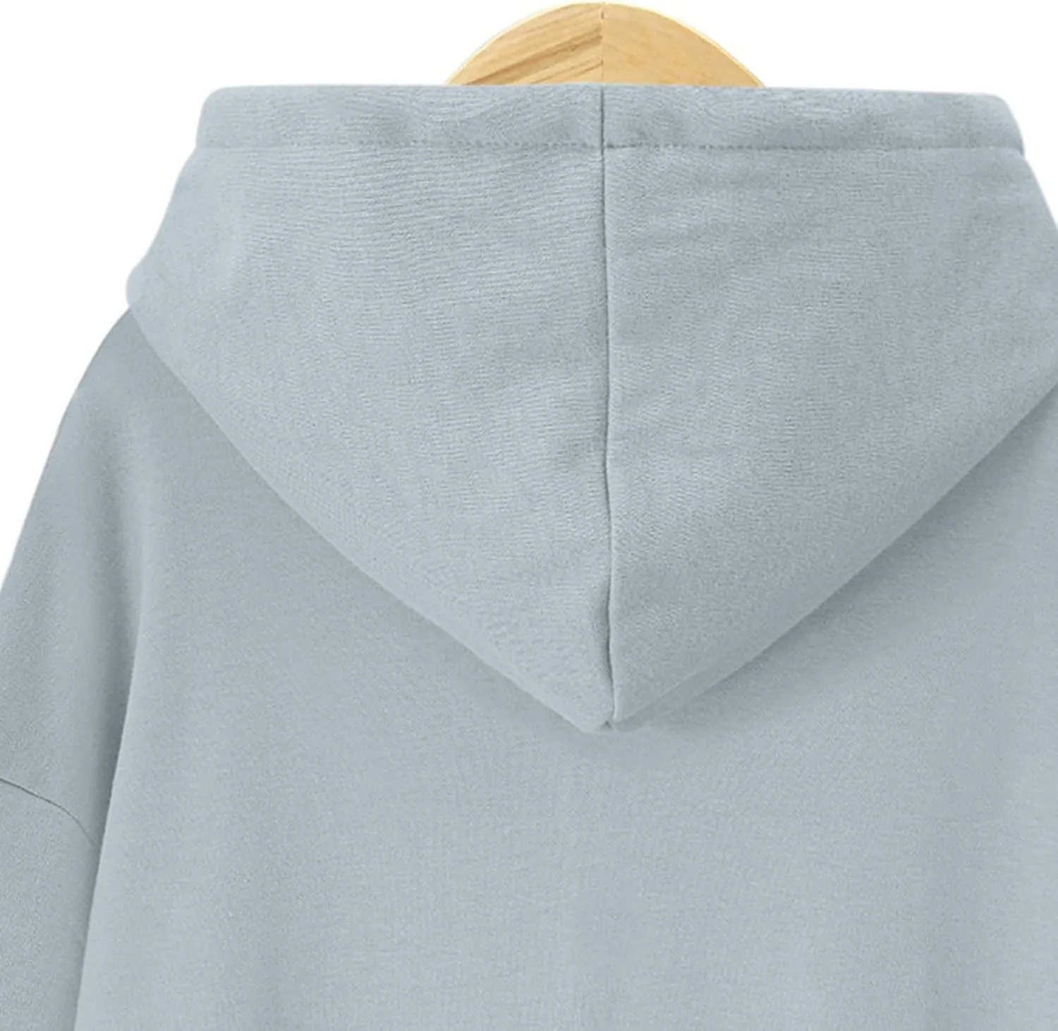 Akklian Women's Hoodie Sweatshirt Dress Knee Length Long Pullover Tops Split Hem Drawstring Hoodies Fall Winter Plush Sweater