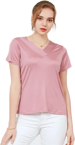 Alexander Women's Pure Mulberry Silk T-Shirt Tops