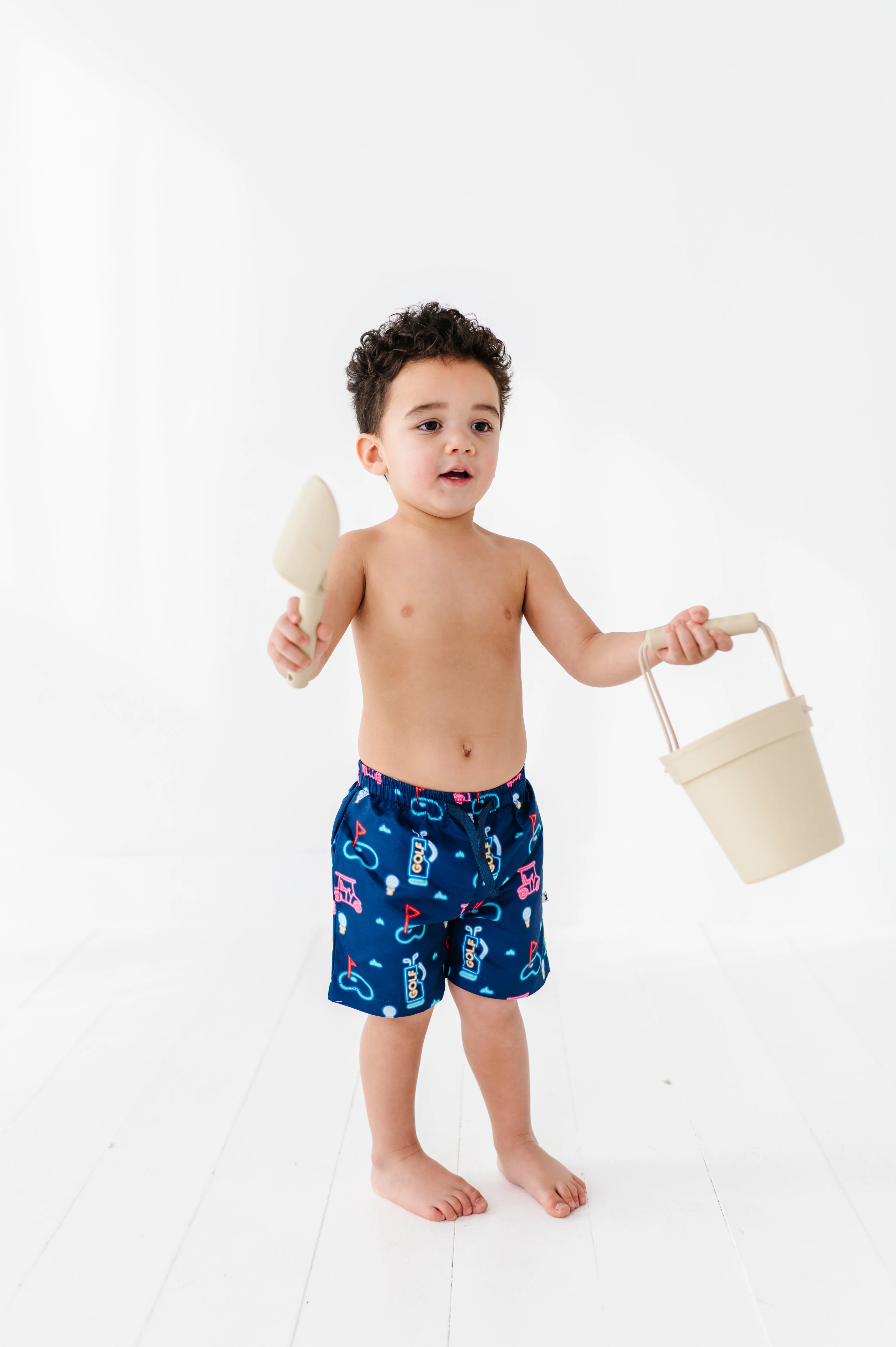 All Fore Dad Boys Swim Trunks