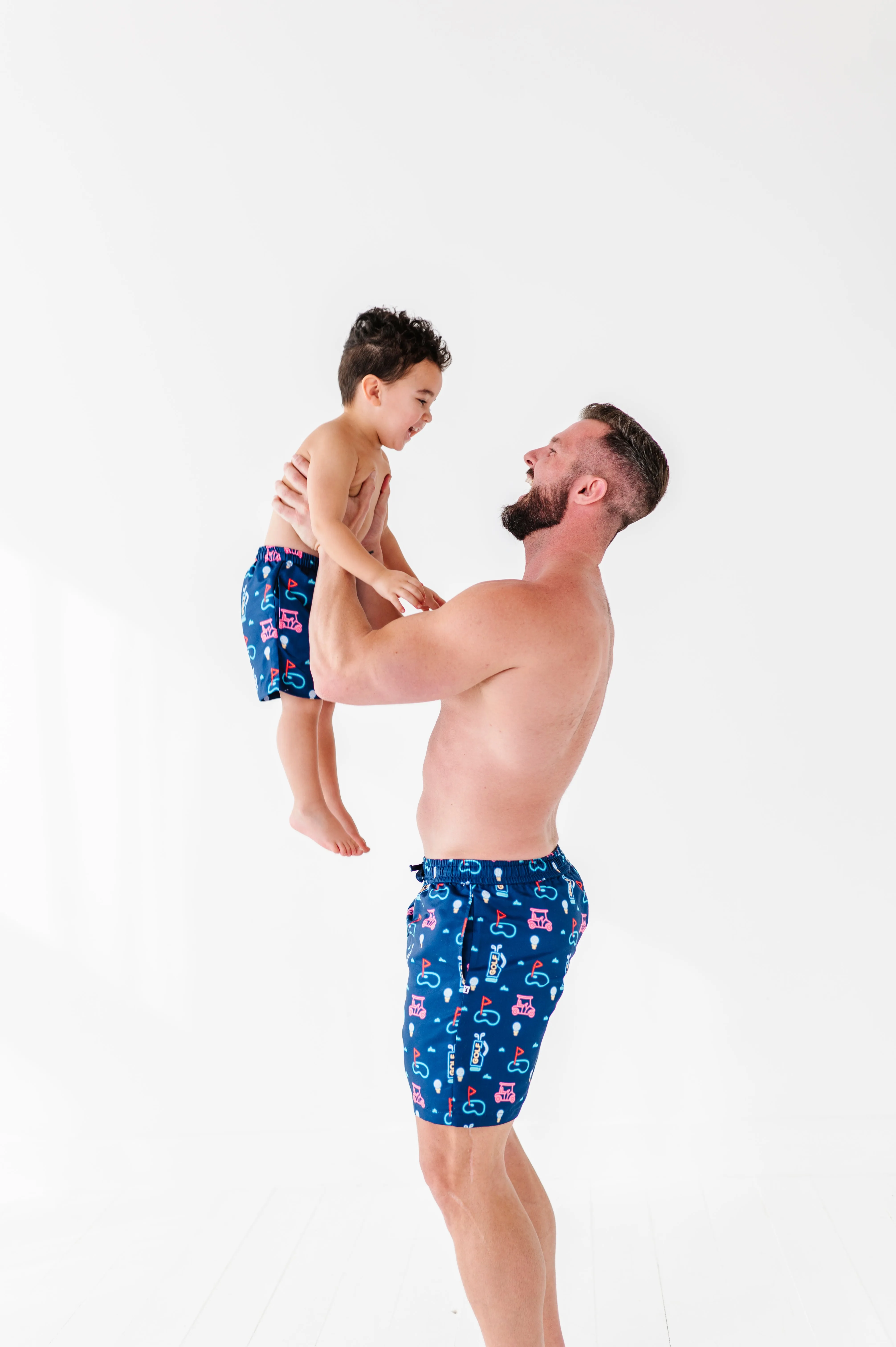 All Fore Dad Boys Swim Trunks