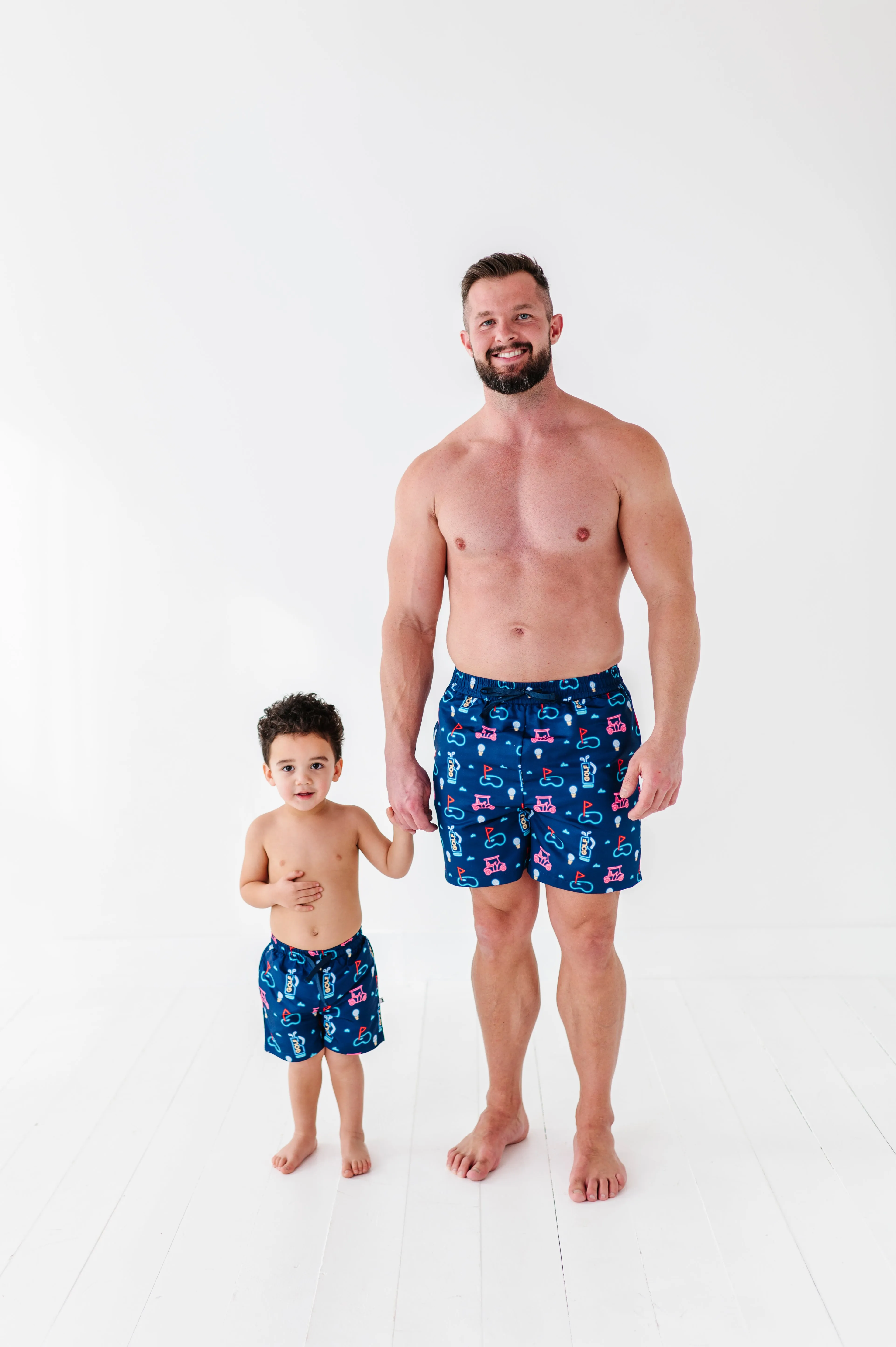 All Fore Dad Boys Swim Trunks