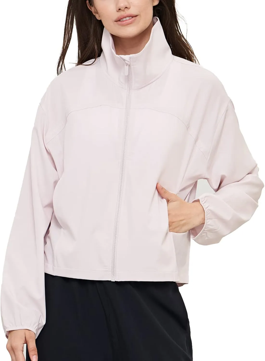 altiland Women's UPF 50  Sun Protection Outdoor Workout Running Jackets Zip Up Lightweight Cooling Shirt