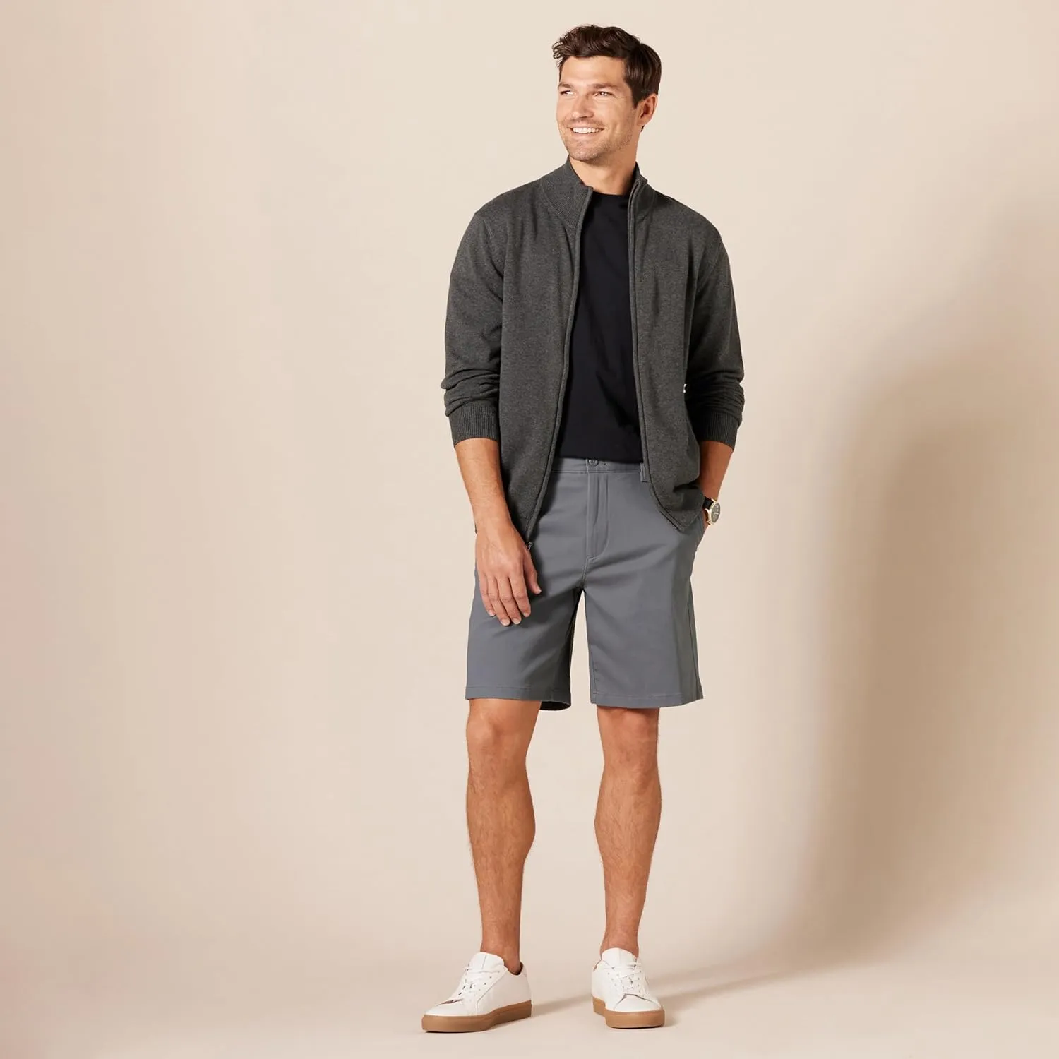 Amazon Essentials Men's Classic-Fit 9" Comfort Stretch Chino Short