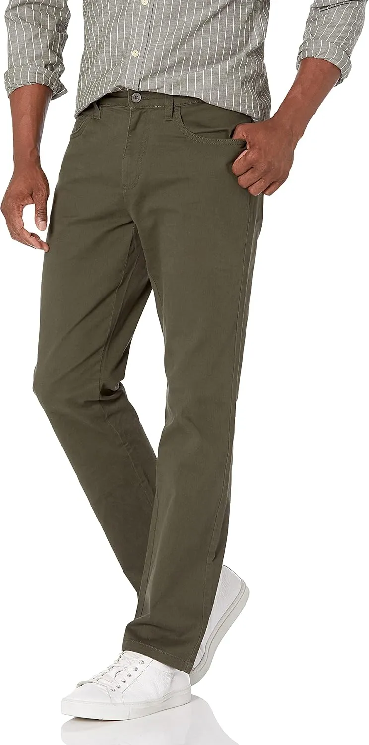 Amazon Essentials Men's Straight-Fit 5-Pocket Comfort Stretch Chino Pant (Previously Goodthreads)