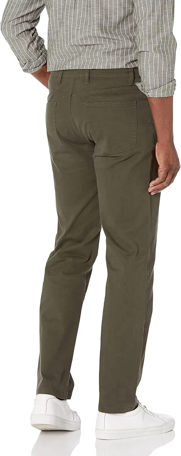 Amazon Essentials Men's Straight-Fit 5-Pocket Comfort Stretch Chino Pant (Previously Goodthreads)