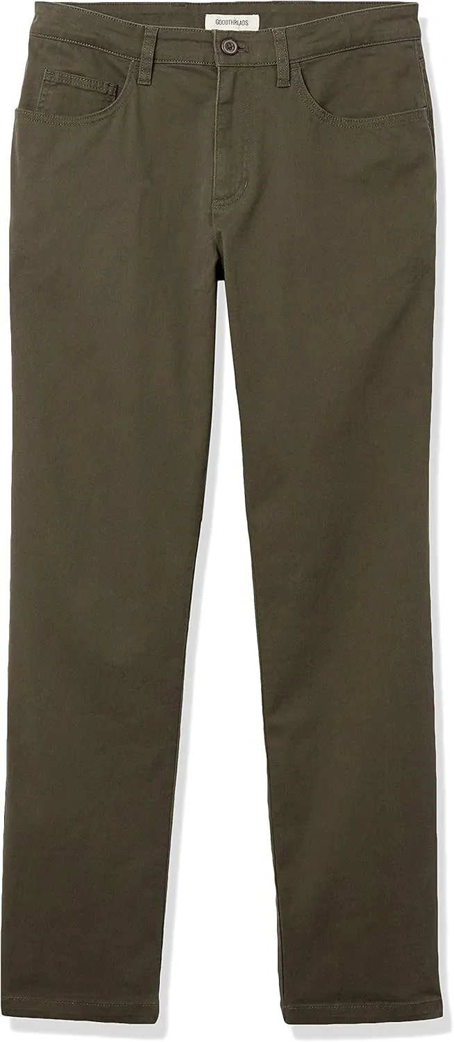 Amazon Essentials Men's Straight-Fit 5-Pocket Comfort Stretch Chino Pant (Previously Goodthreads)