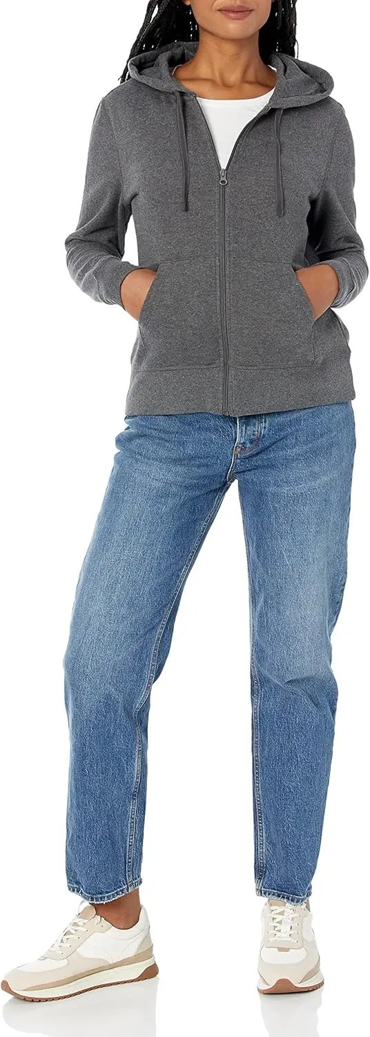 Amazon Essentials Women's Fleece Full-Zip Hoodie (Available in Plus Size)