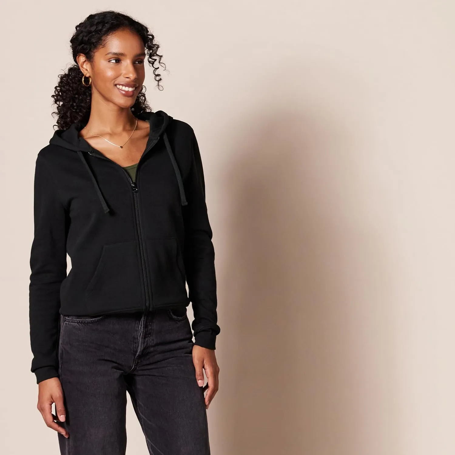 Amazon Essentials Women's Fleece Full-Zip Hoodie (Available in Plus Size)