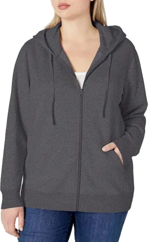 Amazon Essentials Women's Fleece Full-Zip Hoodie (Available in Plus Size)