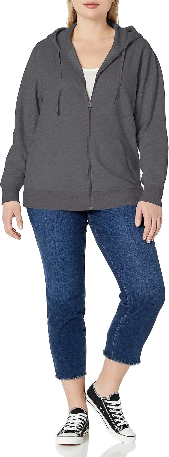 Amazon Essentials Women's Fleece Full-Zip Hoodie (Available in Plus Size)