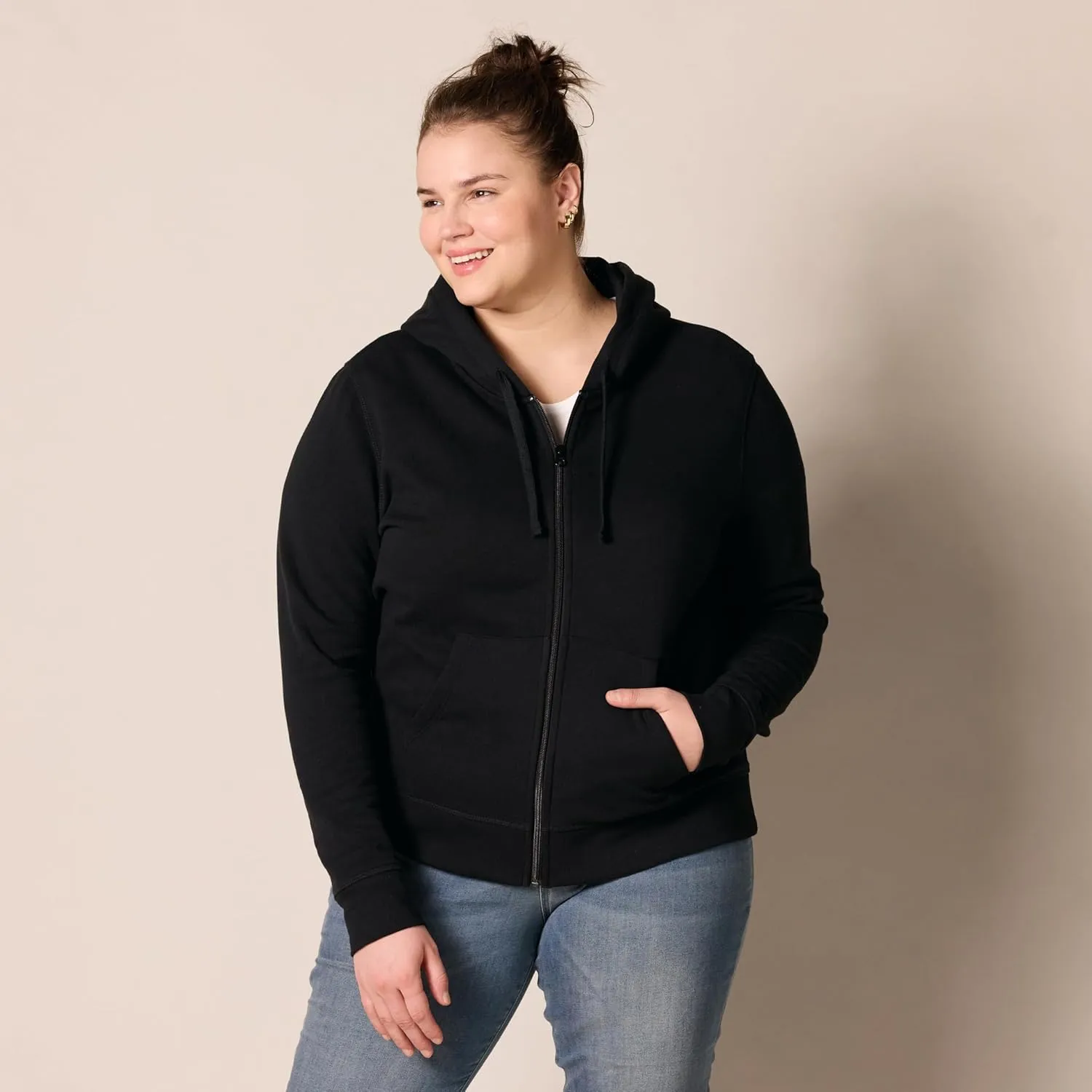 Amazon Essentials Women's Fleece Full-Zip Hoodie (Available in Plus Size)