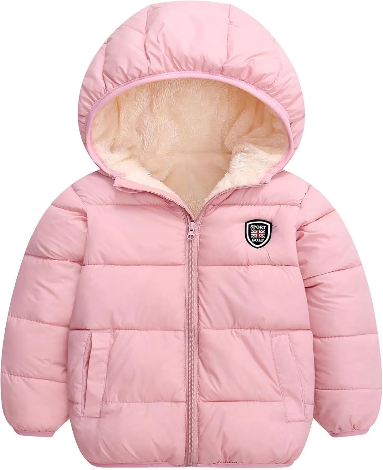 Baby Boys Girls Winter Coats, Thick Hooded Down Kids Infants Toddlers Winter Warm Jacket Outerwear for 2-7 Years