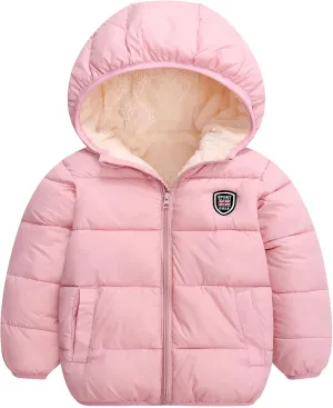 Baby Boys Girls Winter Coats, Thick Hooded Down Kids Infants Toddlers Winter Warm Jacket Outerwear for 2-7 Years