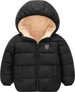 Baby Boys Girls Winter Coats, Thick Hooded Down Kids Infants Toddlers Winter Warm Jacket Outerwear for 2-7 Years