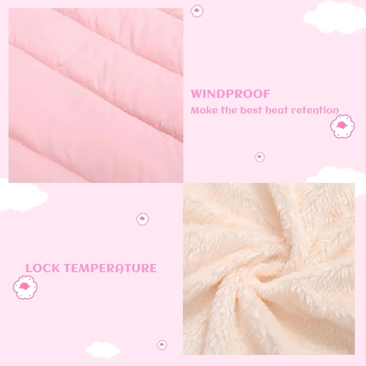 Baby Boys Girls Winter Coats, Thick Hooded Down Kids Infants Toddlers Winter Warm Jacket Outerwear for 2-7 Years