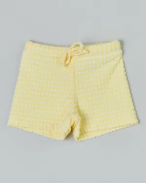 Baby Swim Trunks Citrine Gingham