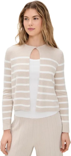 Barefoot Dreams Women's Cozy Chic Lite Striped Cardigan with Button