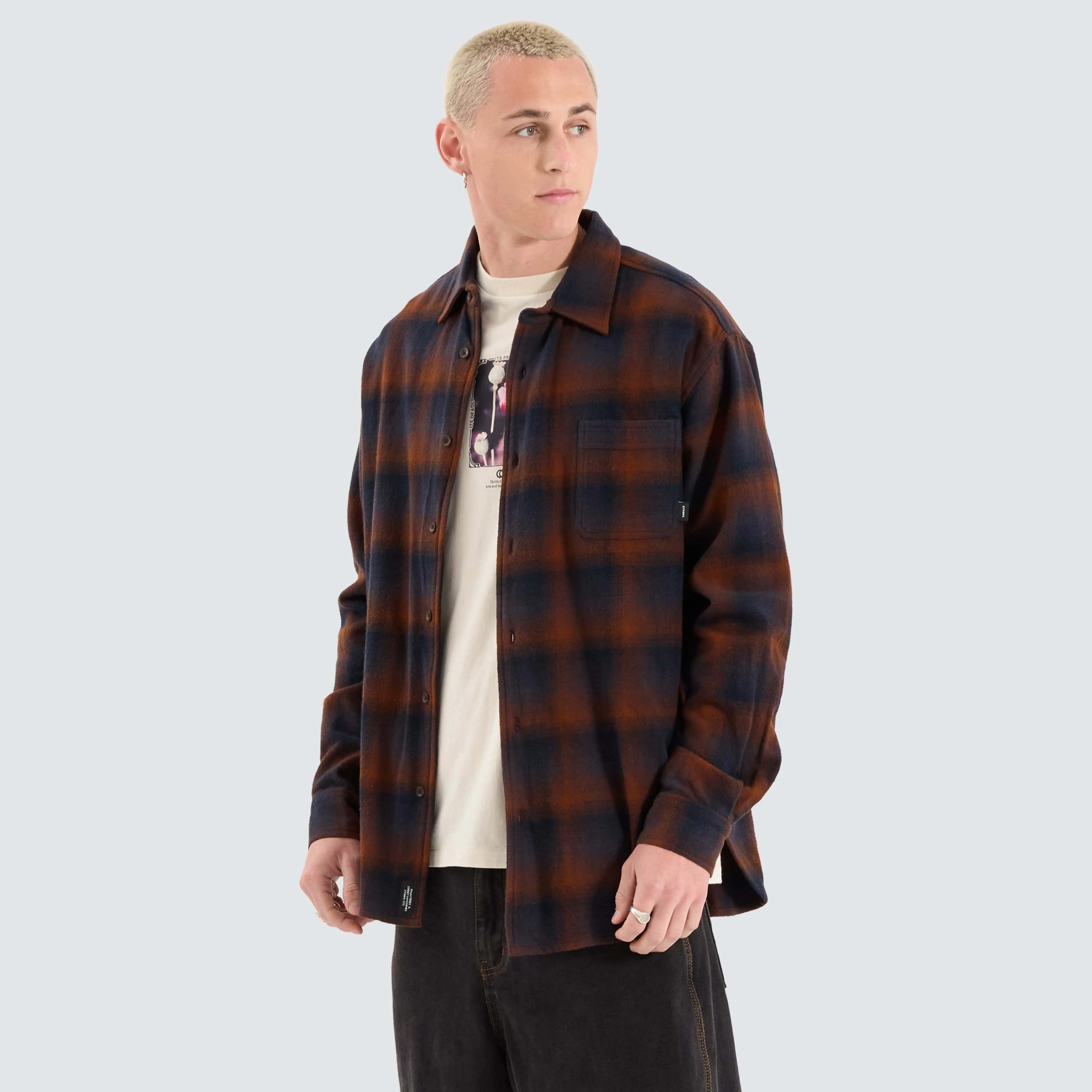 Barrio Flannel Shirt Midnight Blue