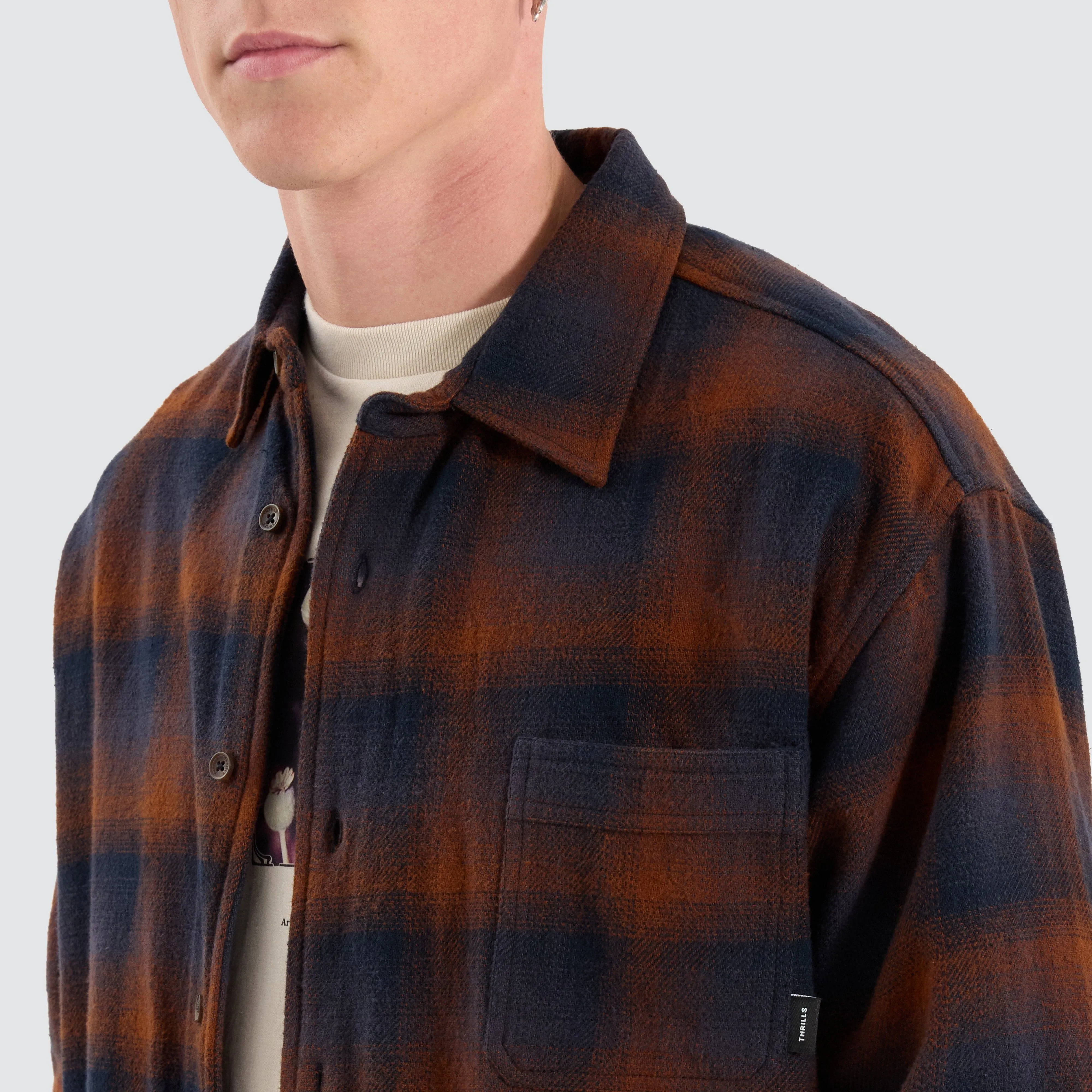 Barrio Flannel Shirt Midnight Blue