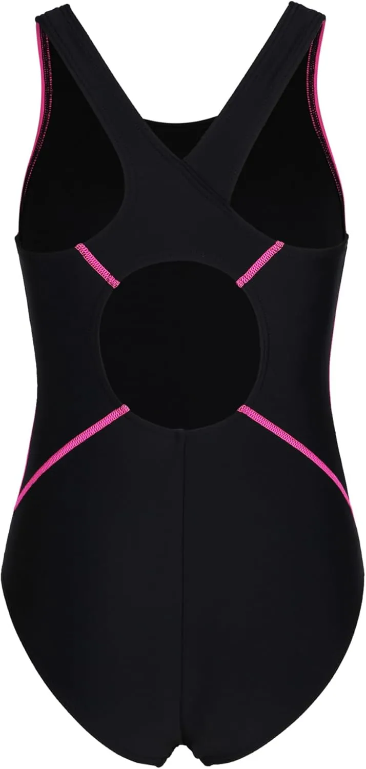 beautyin Girls One Piece Swimsuits Size 7-16 Athletic Racerback Bathing Suit