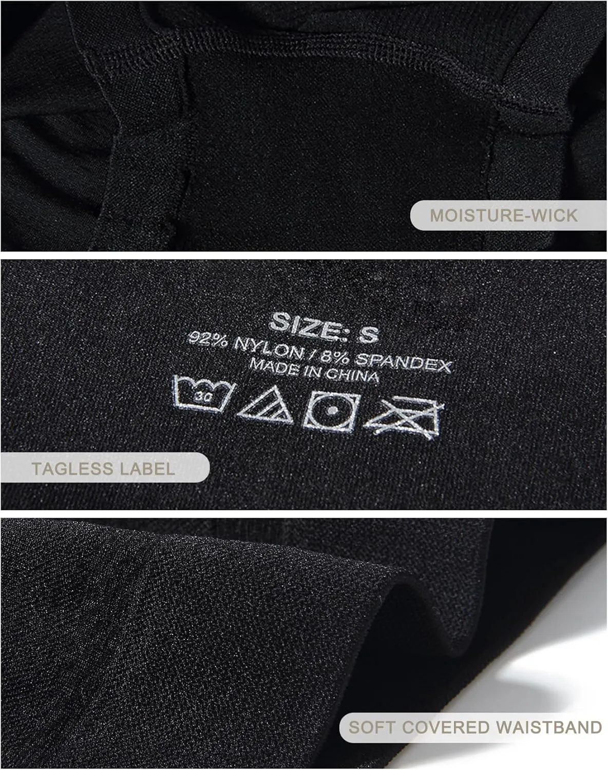 Begrily Boy Shorts Underwear for Women, Ladies Nylon Stretch Comfort Flex Fit Seamless Boyshort Panties Boxer Briefs 5 Pack