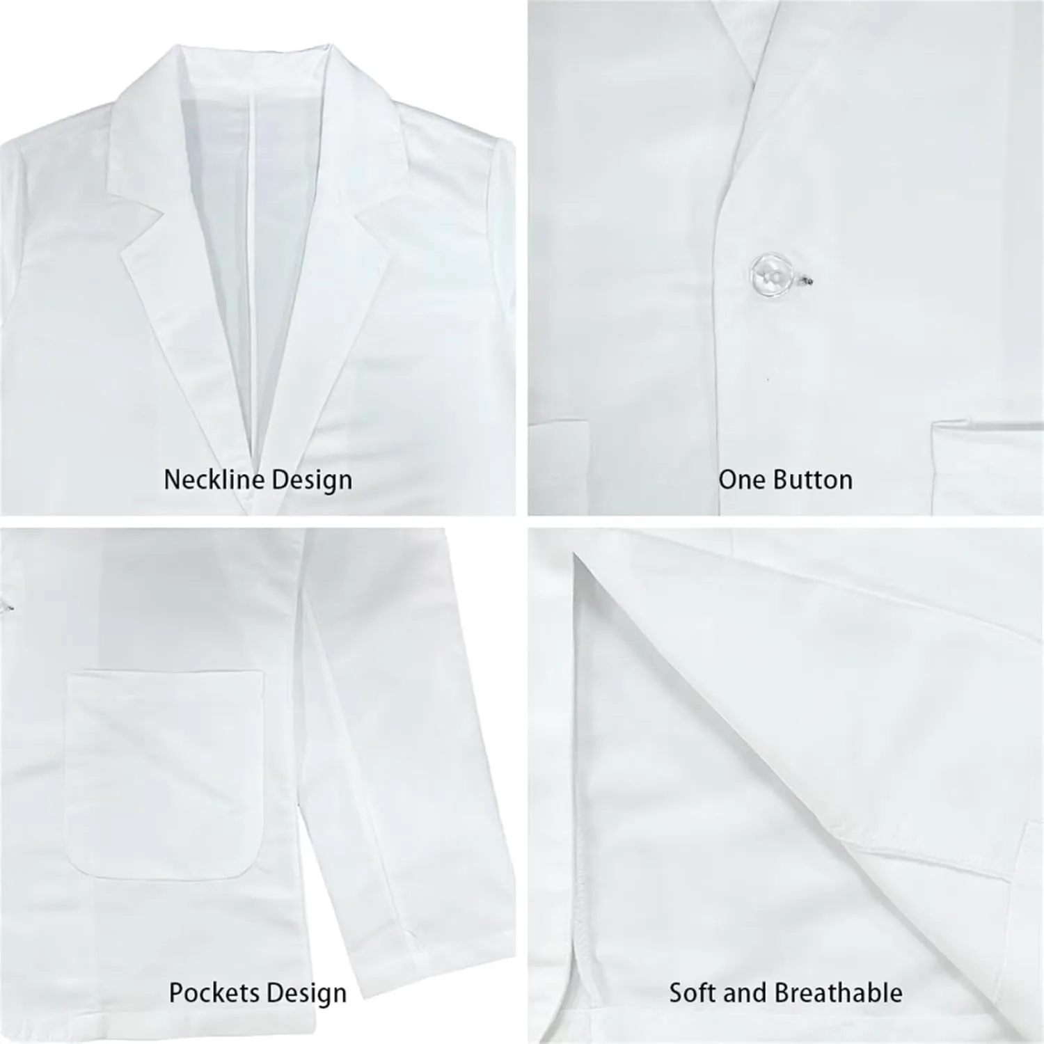 Belidome Womens Blazer Jacket Casual Work Business Coats with Long Sleeve Pockets Size 2XS-3XL Lightweight