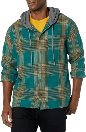 Billabong Men's Classic Hooded Baja Flannel Shirt