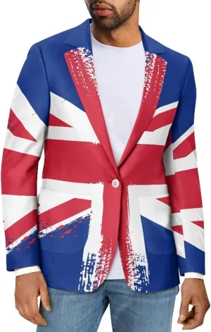Blazer for Men Oversized Blazer Jackets with Pockets Sports Coats for Men One Button Lightweight Blazer Jacket
