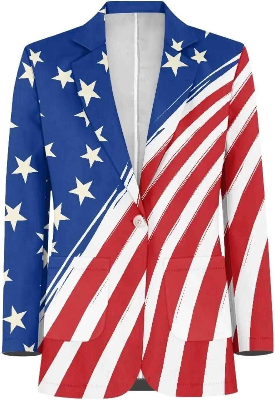 Blazer for Men Regular Fit Suit Jacket Sport Coats with Pocket One Button Formal Dress Jacket