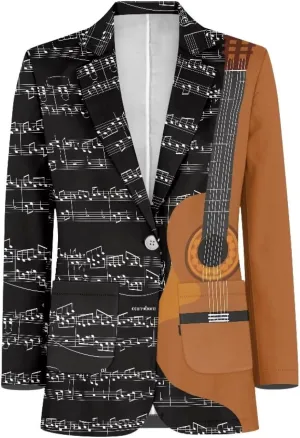 Blazer for Men Regular Fit Suit Jacket Sport Coats with Pocket One Button Formal Dress Jacket