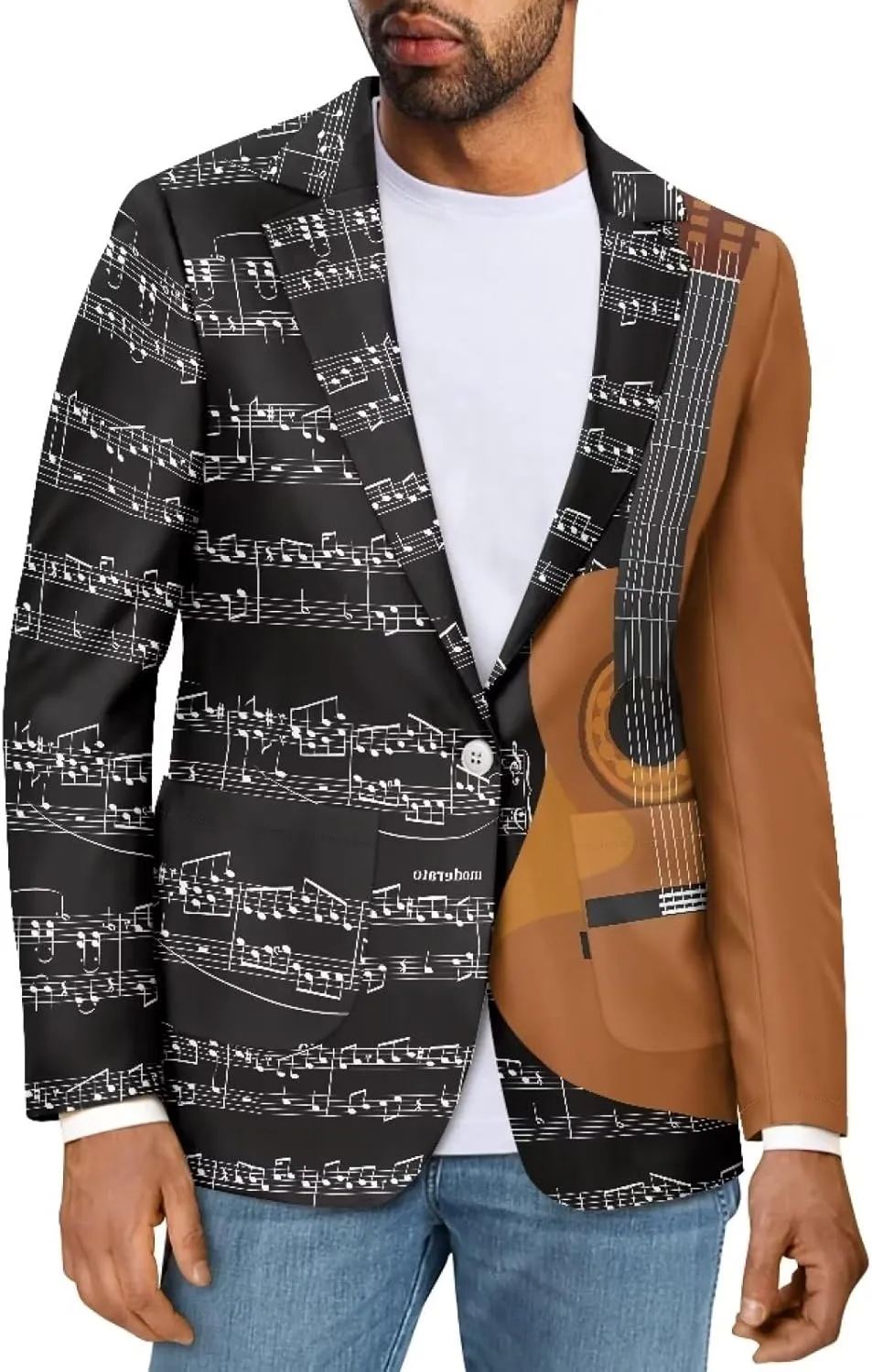 Blazer for Men Regular Fit Suit Jacket Sport Coats with Pocket One Button Formal Dress Jacket
