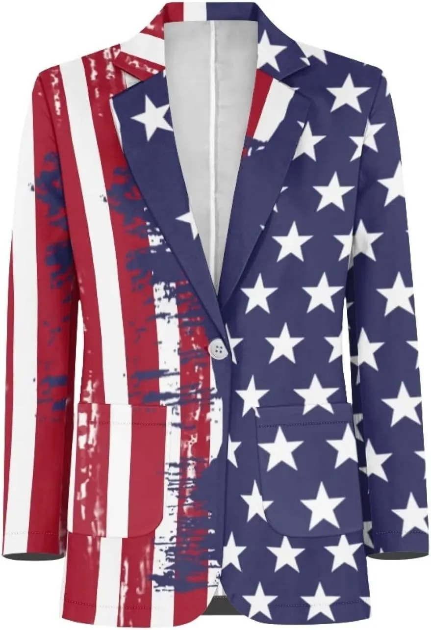 Blazer for Men Regular Fit Suit Jacket Sport Coats with Pocket One Button Formal Dress Jacket