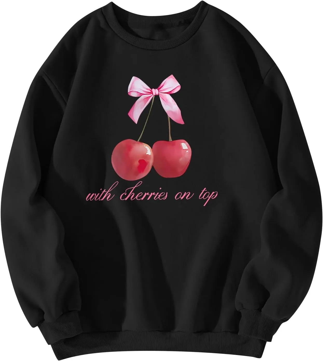 Bow Sweatshirt Women Cute Preppy Clothes Long Sleeve Graphic Clean Girl Aesthetic Spring Outfits Clothes