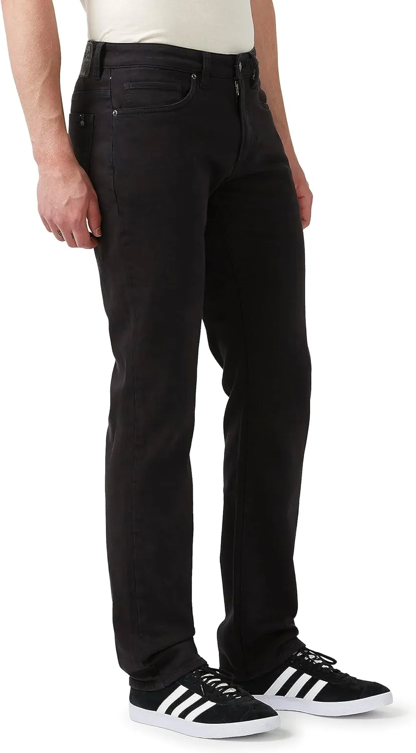 Buffalo David Bitton Men's Non-Denim Straight Leg Six French Terry Pants with Cotton Blend Stretch