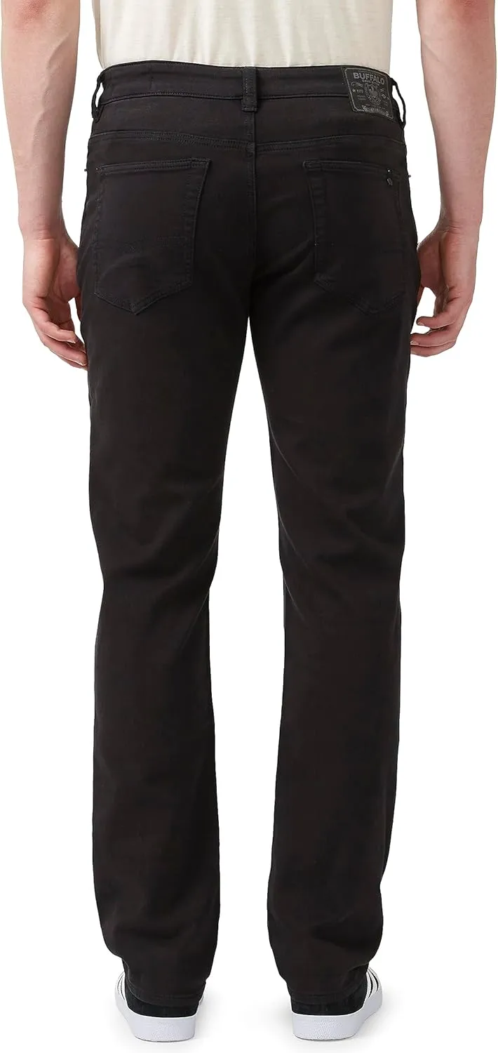 Buffalo David Bitton Men's Non-Denim Straight Leg Six French Terry Pants with Cotton Blend Stretch