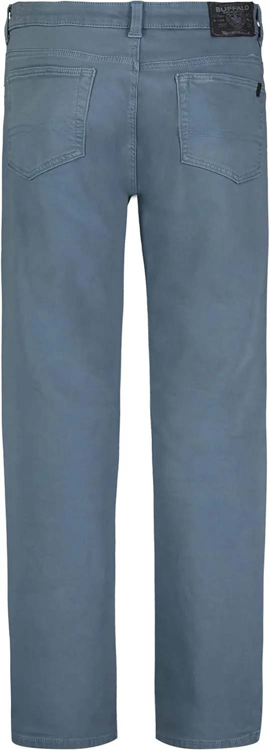 Buffalo David Bitton Men's Non-Denim Straight Leg Six French Terry Pants with Cotton Blend Stretch
