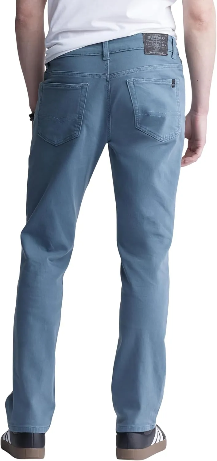 Buffalo David Bitton Men's Non-Denim Straight Leg Six French Terry Pants with Cotton Blend Stretch