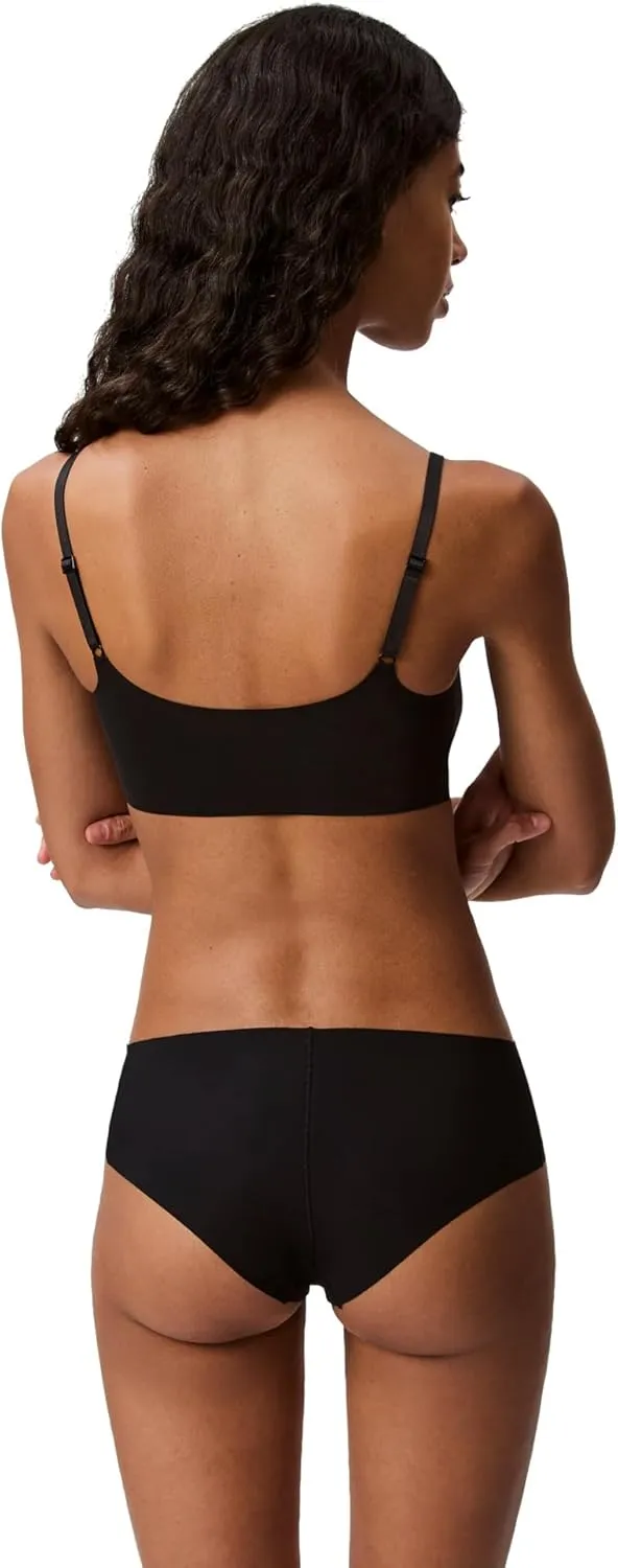 Calvin Klein Women's Invisibles Comfort Seamless Adjustable Skinny Strap Bralette Bra