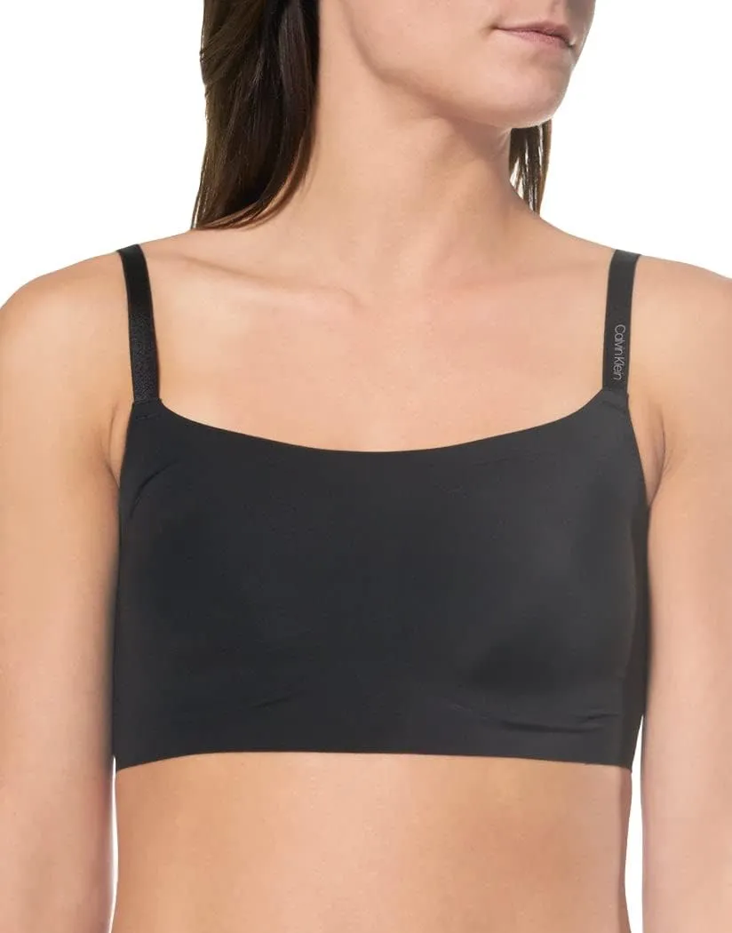 Calvin Klein Women's Invisibles Comfort Seamless Adjustable Skinny Strap Bralette Bra